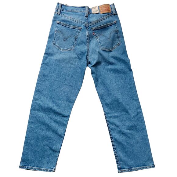 LEVI'S Ribcage Straight Ankle Stretch Denim Jeans Women sz 29 NWT | MSRP $98 - Picture 4 of 8